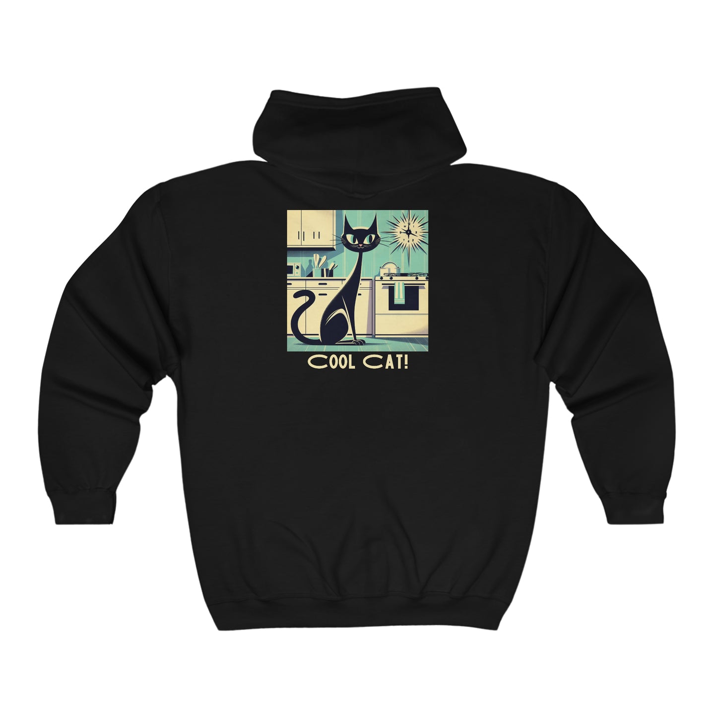 Cool Cat Zippered Hoodie