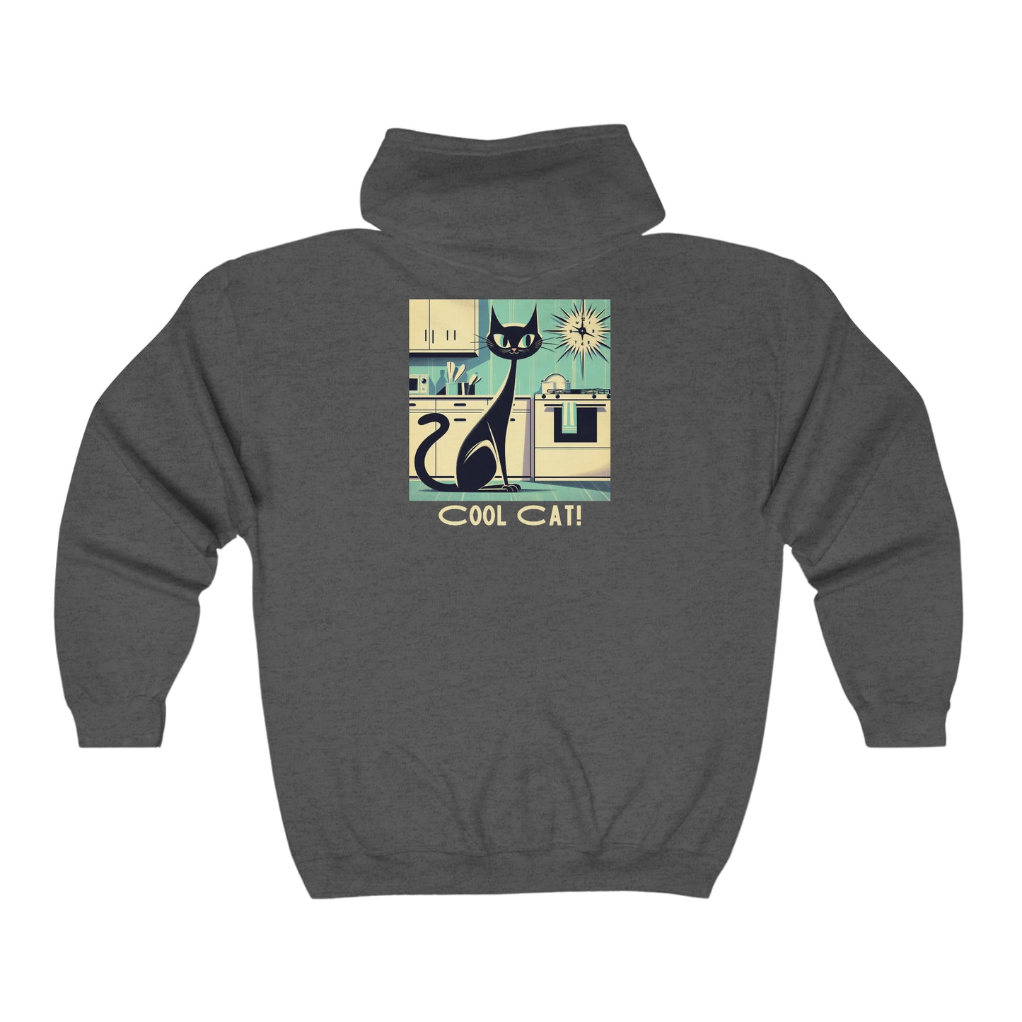 Cool Cat Zippered Hoodie